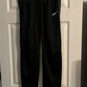 Nike Black Joggers with White Swoosh